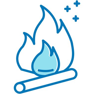 Yanan şenlik. basit vektör