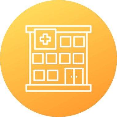 Hastane Simgesi Vektör İllüstrasyonu