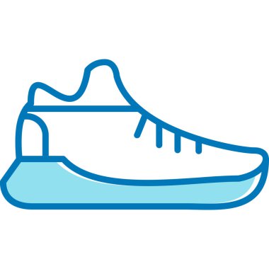 ayakkabı vektörü ince çizgi simgesi