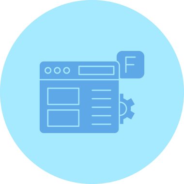 Web simgesi vektör illüstrasyonu