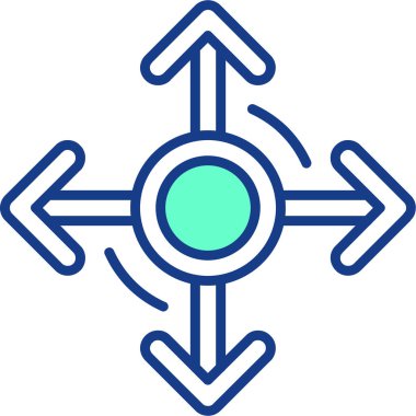 Mavi ve beyaz arkaplanın vektör çizimi