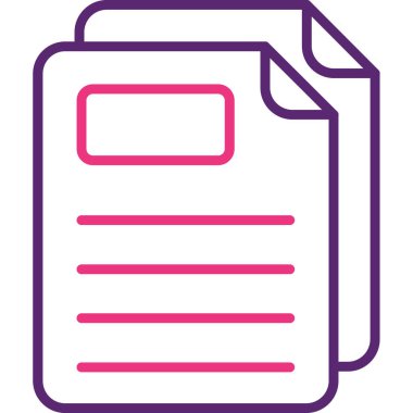 Modern bir simgenin vektör çizimi