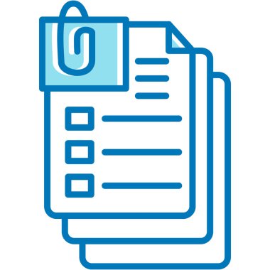 Kontrol listesi. Web simgesi basit illüstrasyon