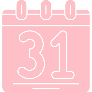 Takvimin vektör illüstrasyonu