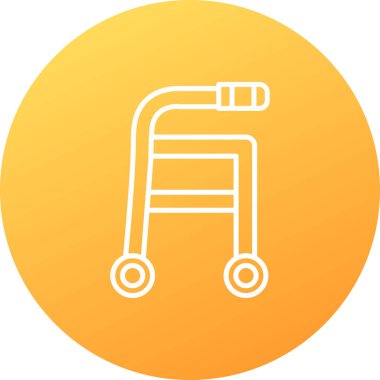 Trolley Web simgesi basit illüstrasyon