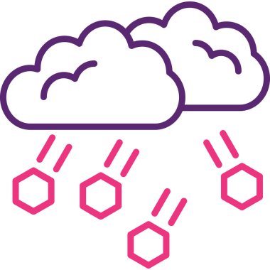 Bulut. Web simgesi basit illüstrasyon