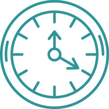 Saat simgesinin vektör illüstrasyonu