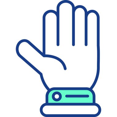 parmak simgesi vektör illüstrasyonu