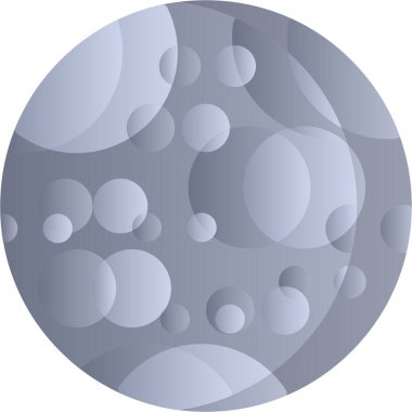 Ay ve yıldızlar. vektör illüstrasyonu.