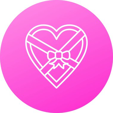 Kalp ikonu vektör illüstrasyonu