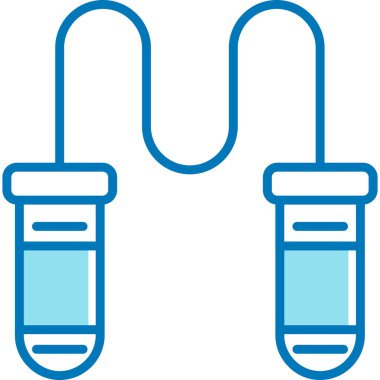 Laboratuvar test simgesi. Web için laboratuvar tüpleri vektör simgelerinin basit çizimi