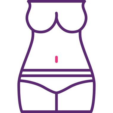 Sütyen. Web simgesi basit illüstrasyon