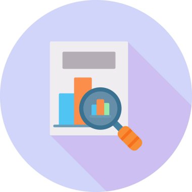 Analiz arama simgesi. Basit resimleme