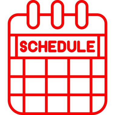 Takvim vektör simgesi. düz tasarım illüstrasyon