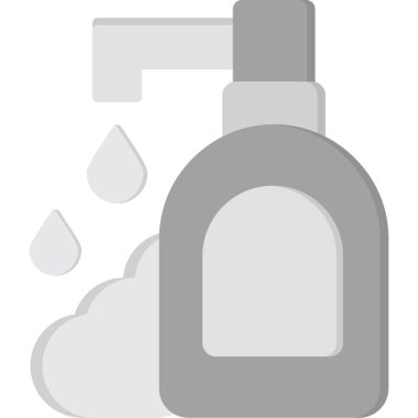 Damla ikonlu su şişesi, basit stil.