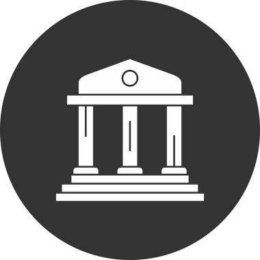 Banka. Web simgesi basit tasarım