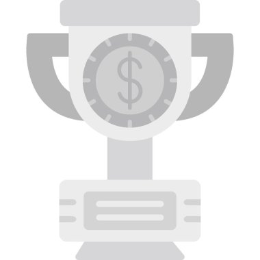 Ödül ikonu. Ödül ikonunun basit tasarımı. Kazanan ödül. vektör illüstrasyonu