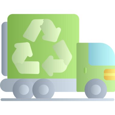 Moda düz tasarım tarzında geri dönüşüm simgesi