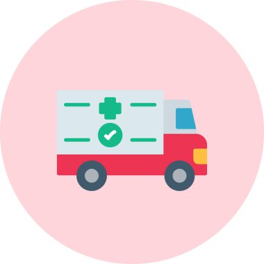 tıbbi araba vektör simgesi