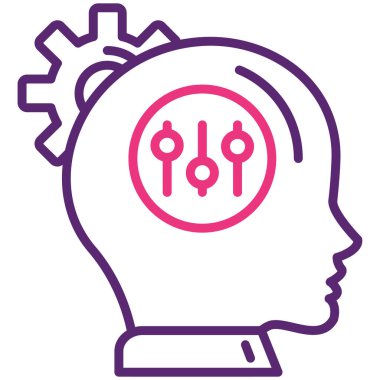 Beyin simgesi olan insan beyni.