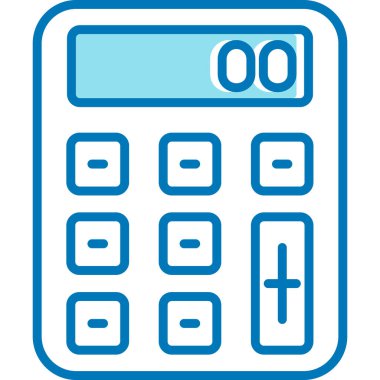 Hesap makinesi. Web simgesi basit illüstrasyon