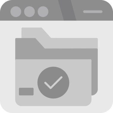 Tek dizin simgesinin vektör illüstrasyonu.