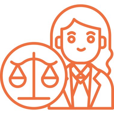 Adalet hukuku simgesi ana hatlarıyla