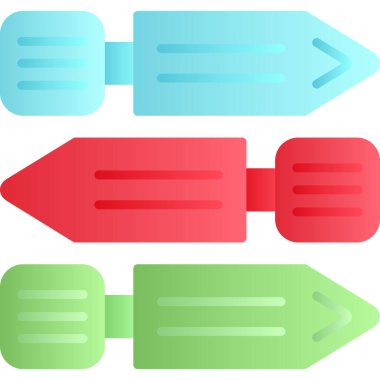 ok simgesi vektör illüstrasyonu