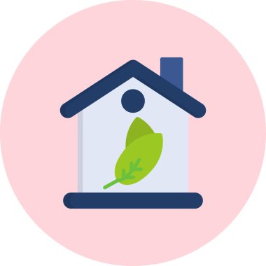 ev web simgesi, basit vektör illüstrasyonu