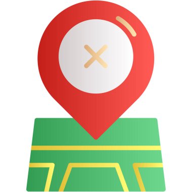 Kırmızı konum işaretli harita işaretleyici.