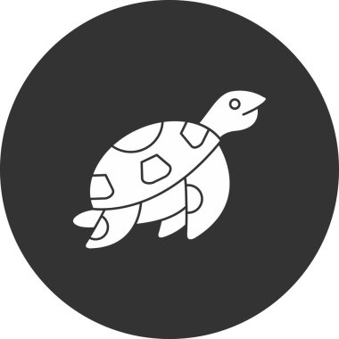 Kaplumbağa simgesinin vektör çizimi