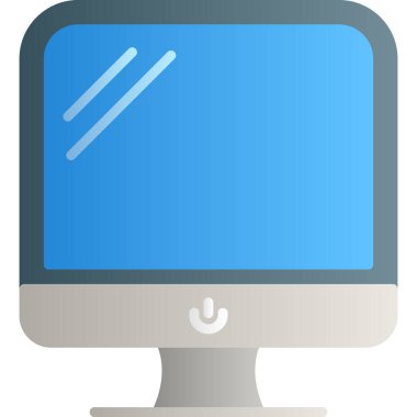 Beyaz arkaplan üzerindeki ekran vektör illüstrasyon tasarımını izle