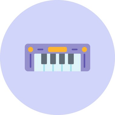 Müzik. Web simgesi basit illüstrasyon