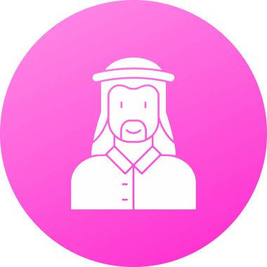 Sakallı ve sakallı bir adamın vektör çizimi