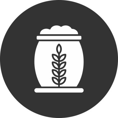 mısır kavanozu simgesi, basit tasarım illüstrasyonu