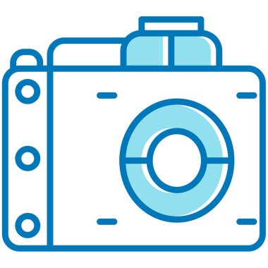 Kamera. Web simgesi basit illüstrasyon