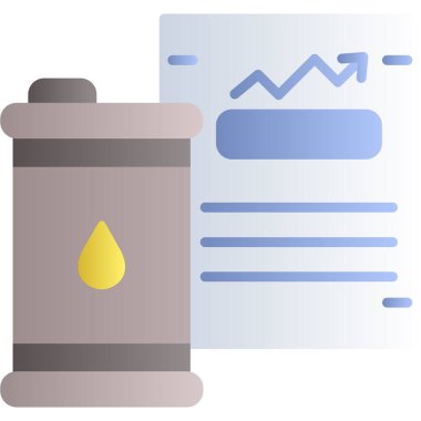 Yağ varili vektör simgesi