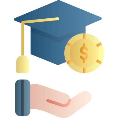 Eğitim simgesi vektör illüstrasyonu