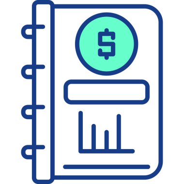 Dolar gagası ikon vektör çizimi tasarımı