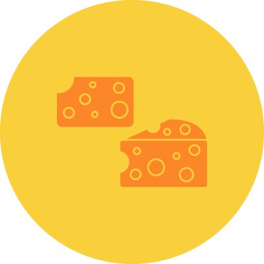 Peynir simgesi vektör illüstrasyonu