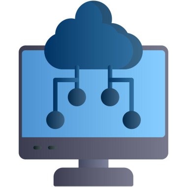 Bulut hesaplama. Web simgesi