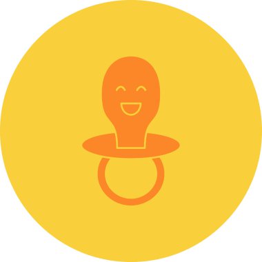 bebek kuklası düz simge, vektör, illüstrasyon, logo konsepti