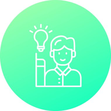 fikir simgesi, vektör illüstrasyonu