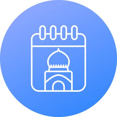 Cami simgesi vektör illüstrasyonu