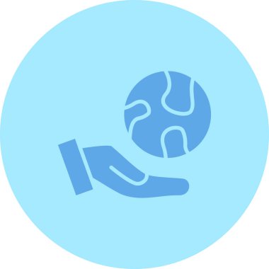 Dünya simgesinin vektör illüstrasyonu