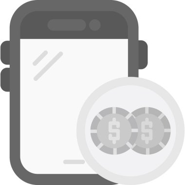 Dolar gagası ikon vektör illüstrasyonu