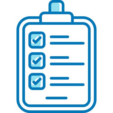 Kontrol listesi. Web simgesi basit tasarım