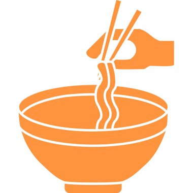 Erişte ve çubukla kase.