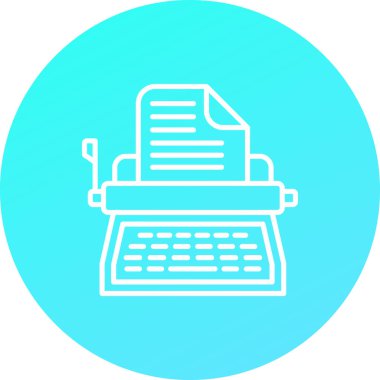 Modern b 'nin vektör illüstrasyonunda daktilo yok