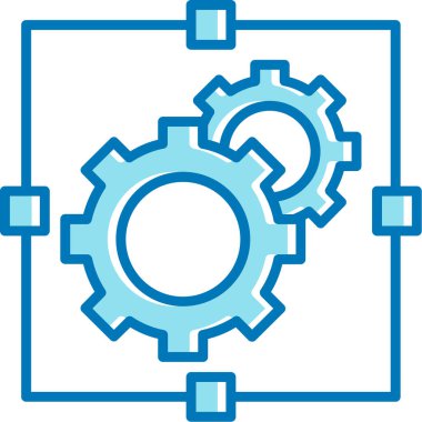 dişli simgesi vektör illüstrasyonu